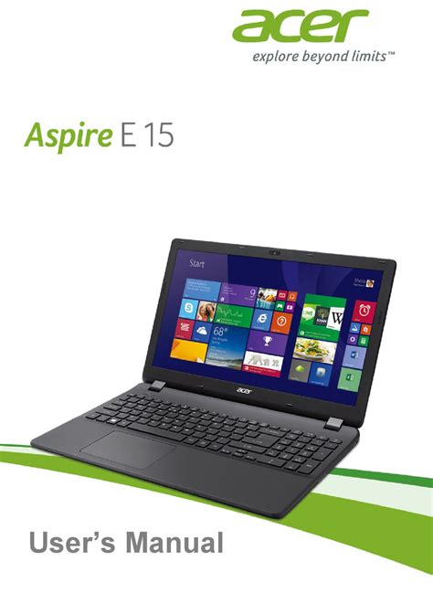 acer aspire e15 manual.